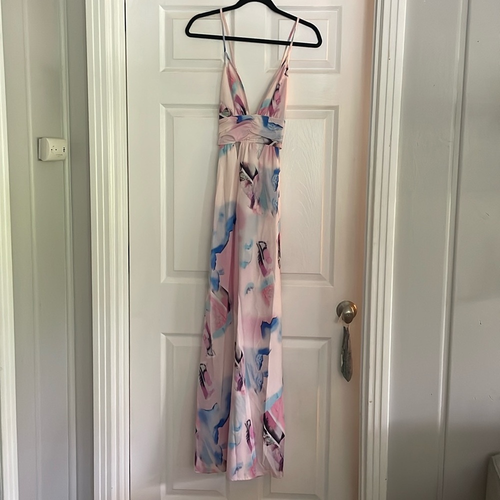 Flower cut out dress
